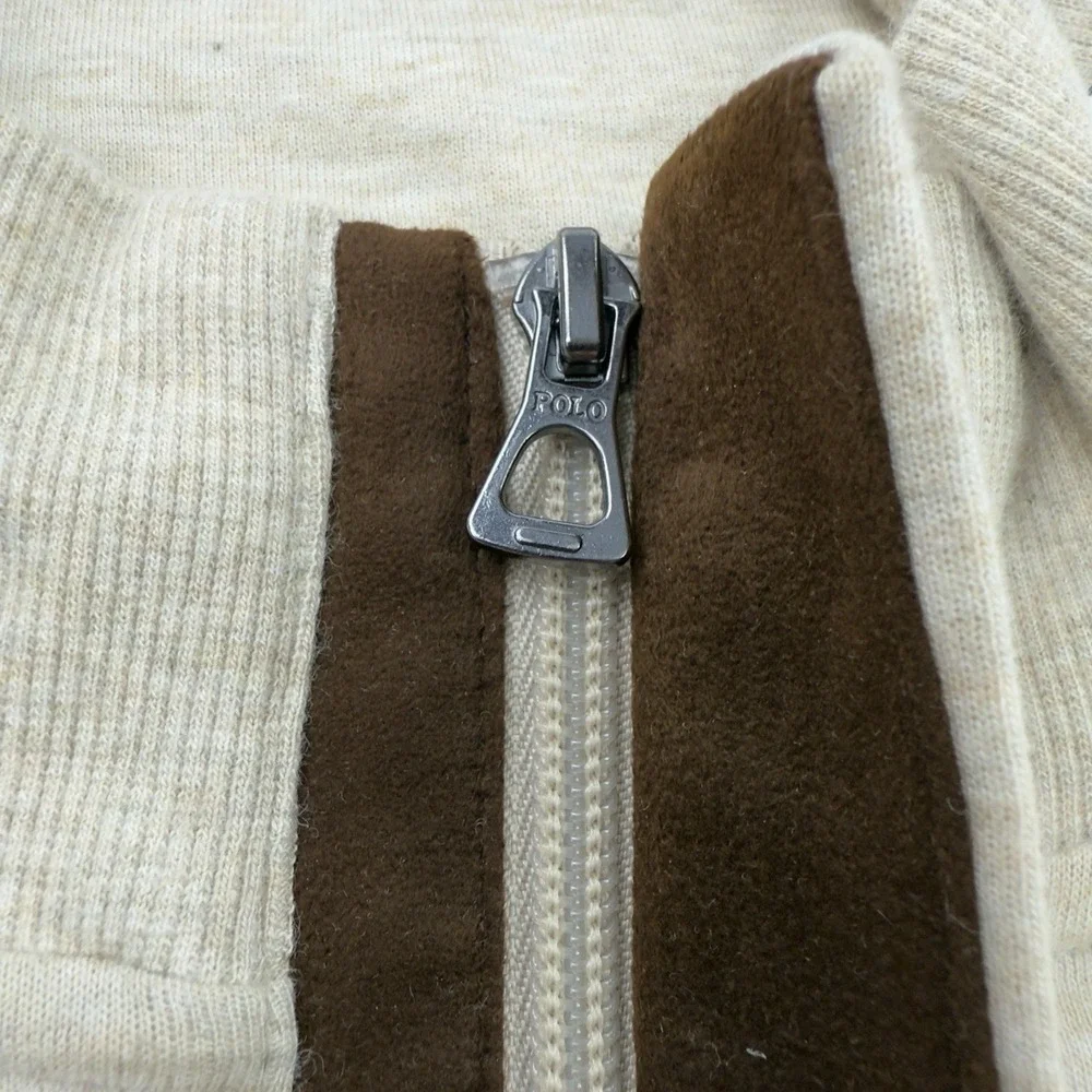 Polo Ralph Lauren ¼ Zip Pullover Sweater Cotton Blend Heather Light Brown 3XB NW